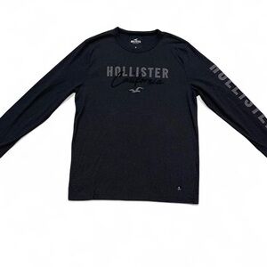 Hollister Black Graphic Long Sleeve Tee